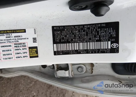 2022 Toyota Corolla Le from USA, damaged, VIN 5YFEPMAE4NP329638